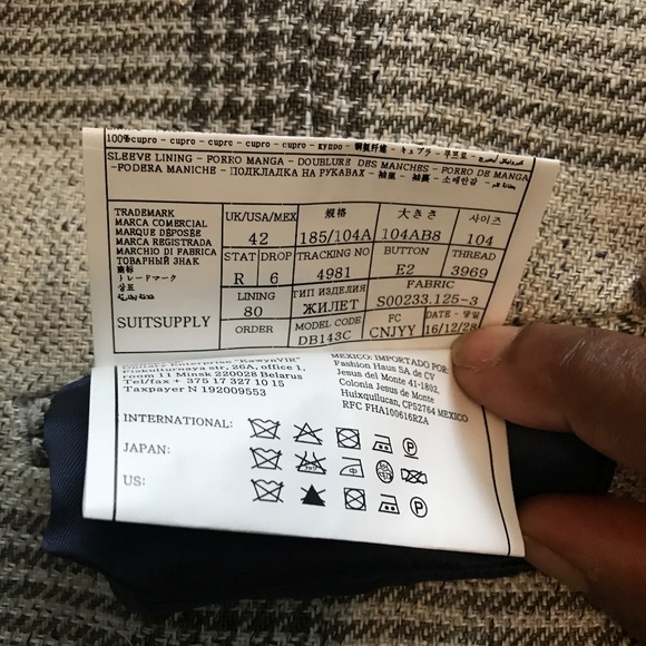 Suitsupply Silk-Linen-wool Double-breasted waistcoat US/UK42R - Picture 6 of 8